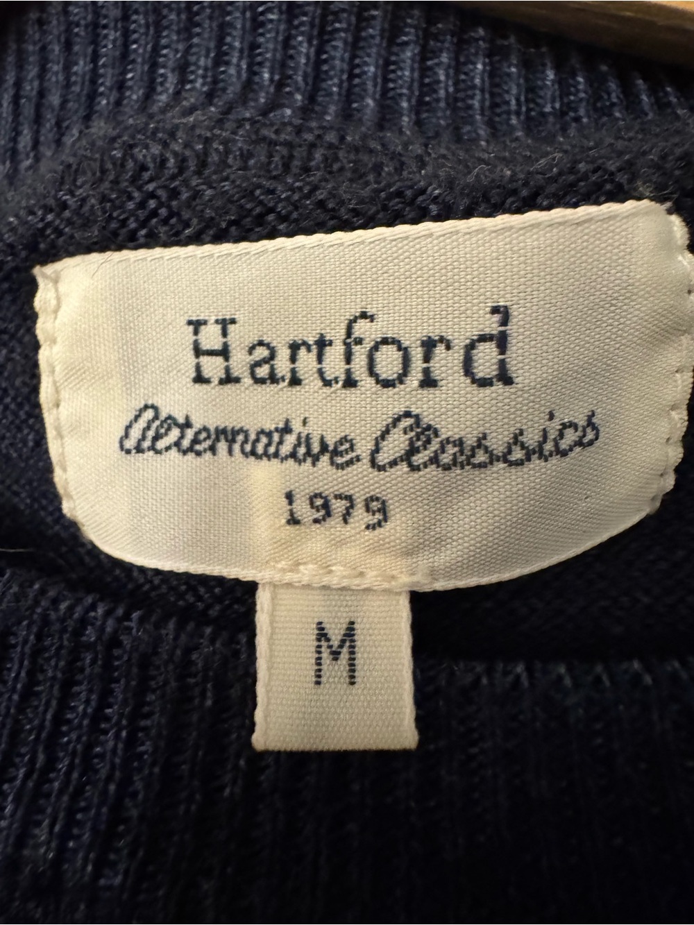Hartford Alternative Classic 1979 Men's Dark Navy  Sweater 100% Lane Marin